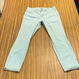 Jessica Simpson Rolled Crop Skinny Jeans – Mint Green